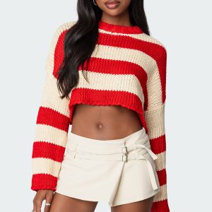 Ozzy Cropped Knitted Sweater