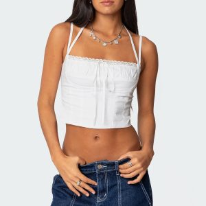 Salome Lace Up Top