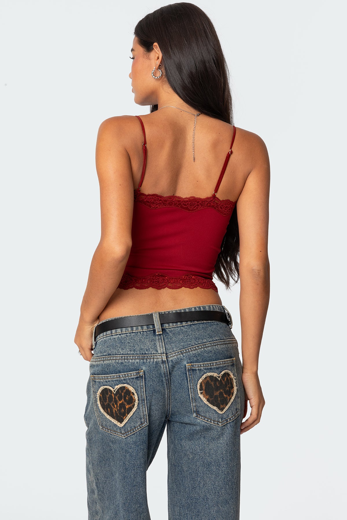 Cruella Lace Trim Tank Top - Image 5