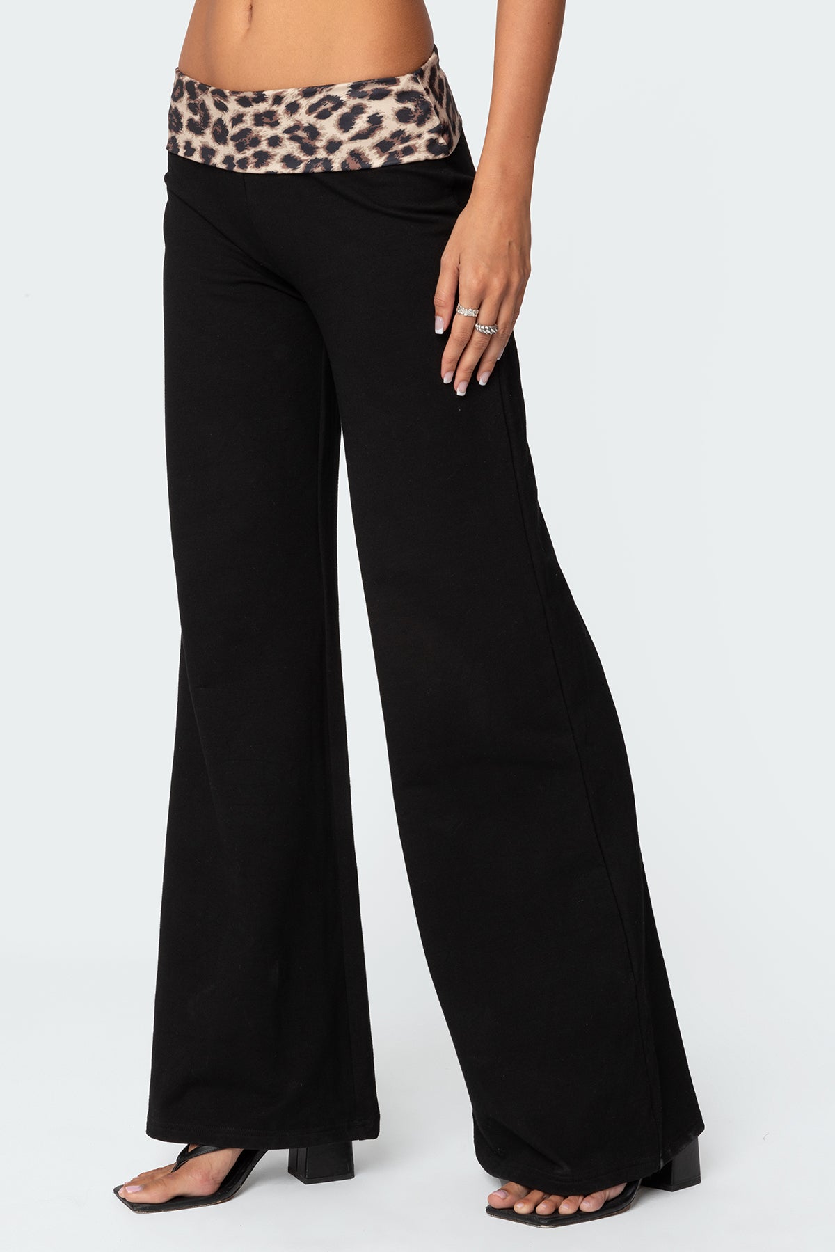 Leopard Fold Over Pants - Image 3