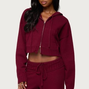 Russell Knit Hooded Cardigan