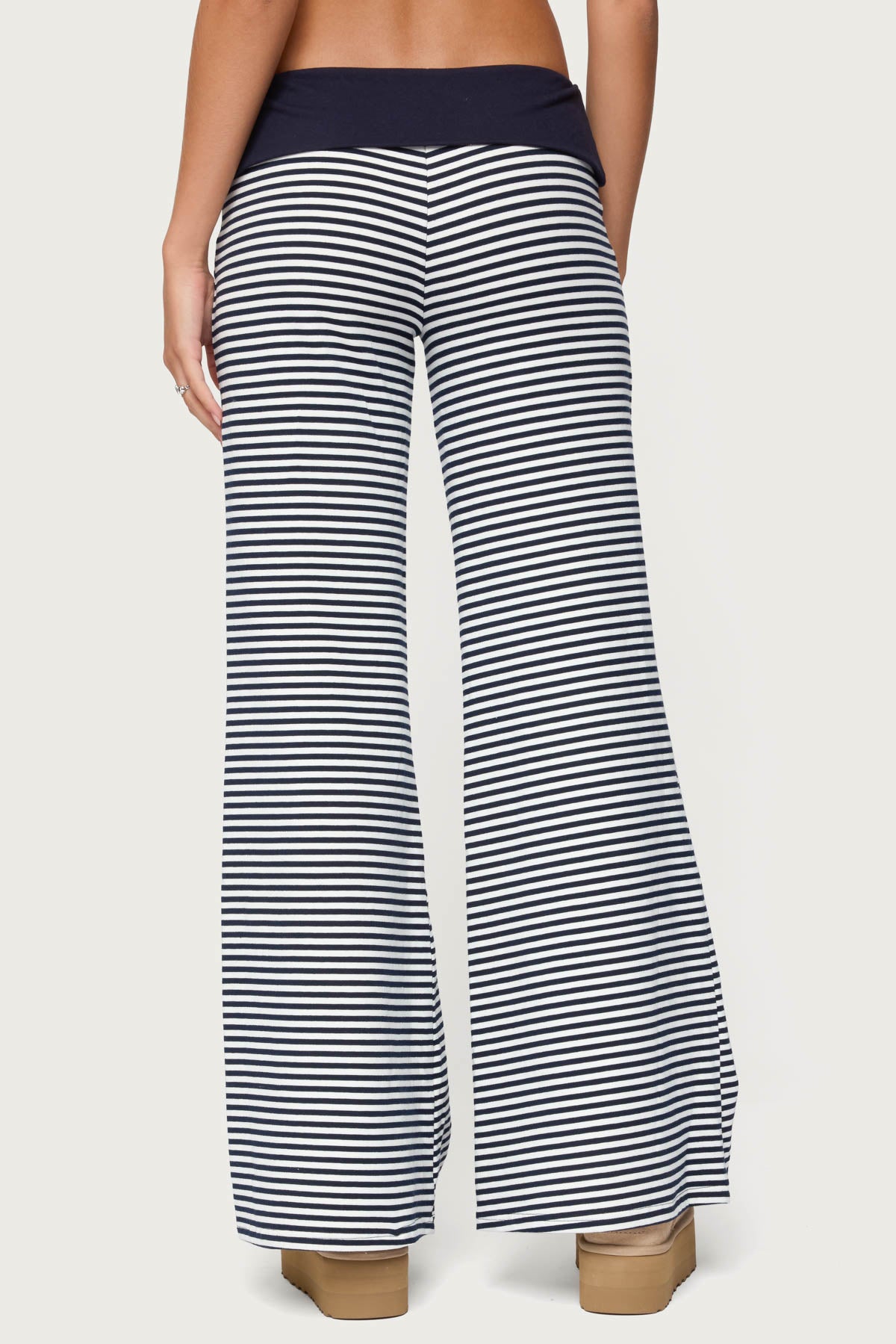 Meggy Striped Fold Over Pants - Image 4