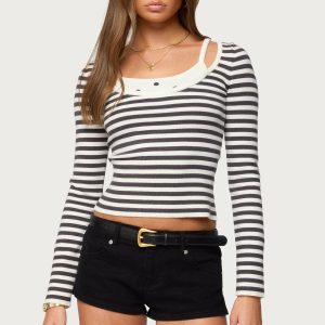 Cecile Layered Long Sleeve Top