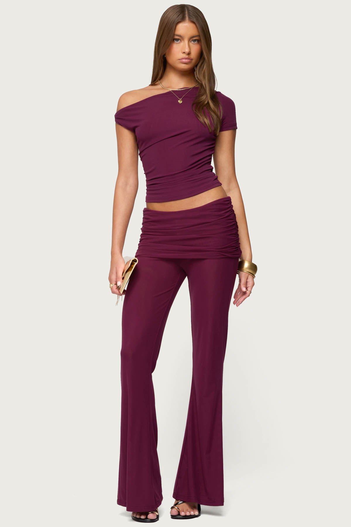 Halli Fold Over Mini Skirt Pants