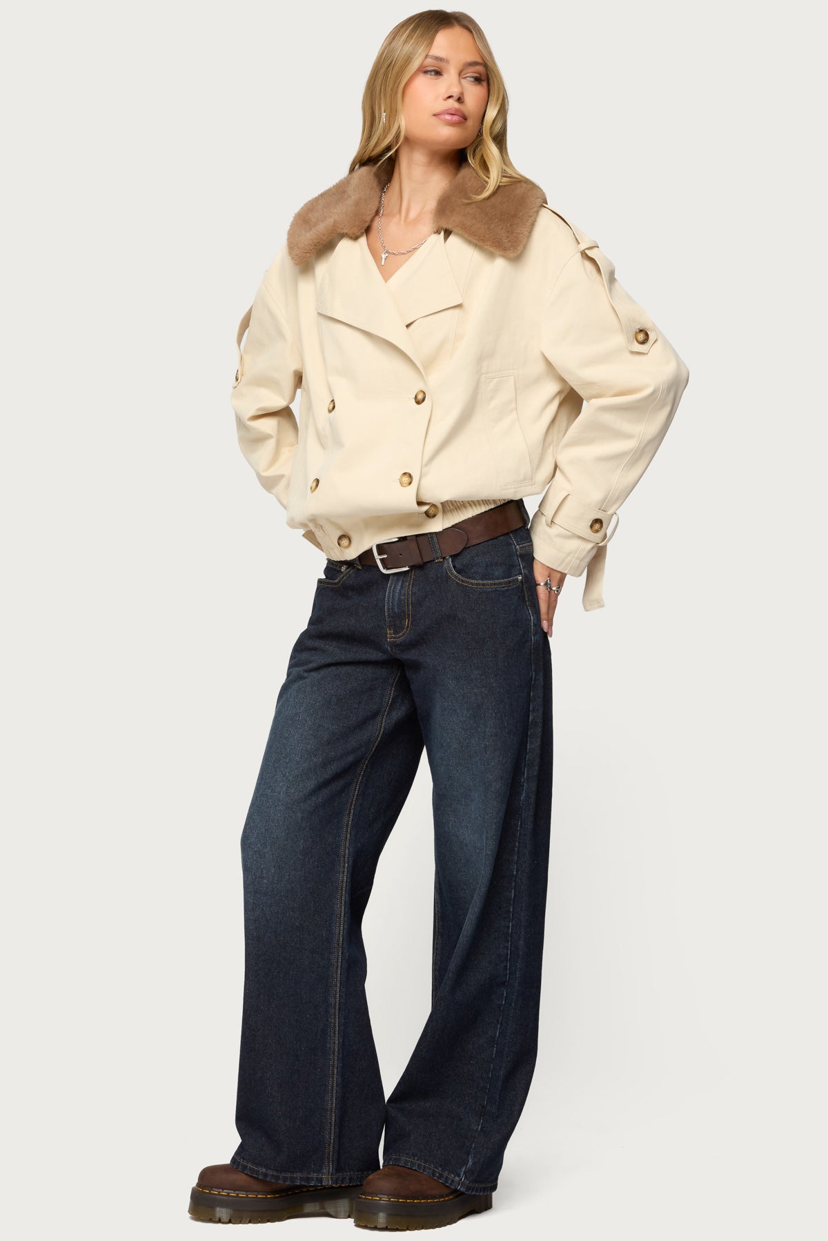 Raelynn Washed Low Rise Jeans