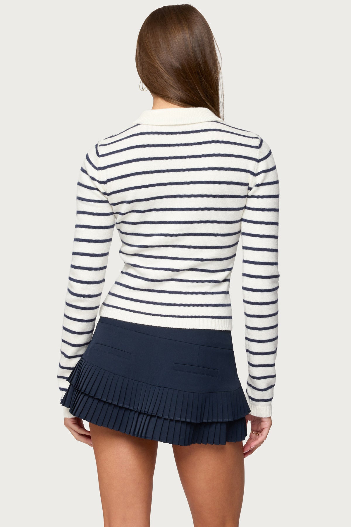 Loreen Striped Knit Cardigan - Image 4