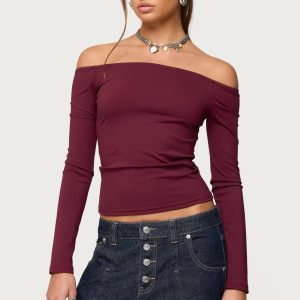 Katie Off Shoulder Long Sleeve Top