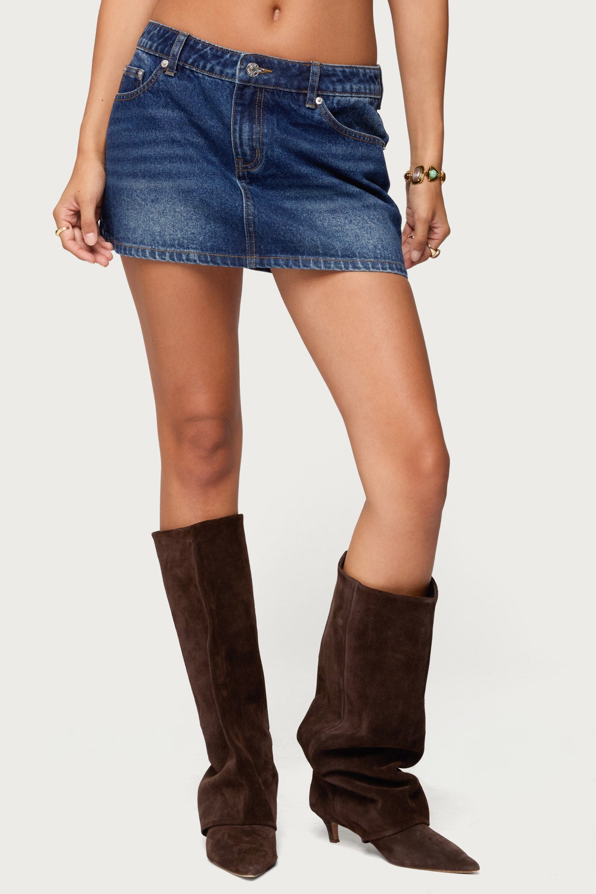 Chiara Denim Micro Skirt - Image 2