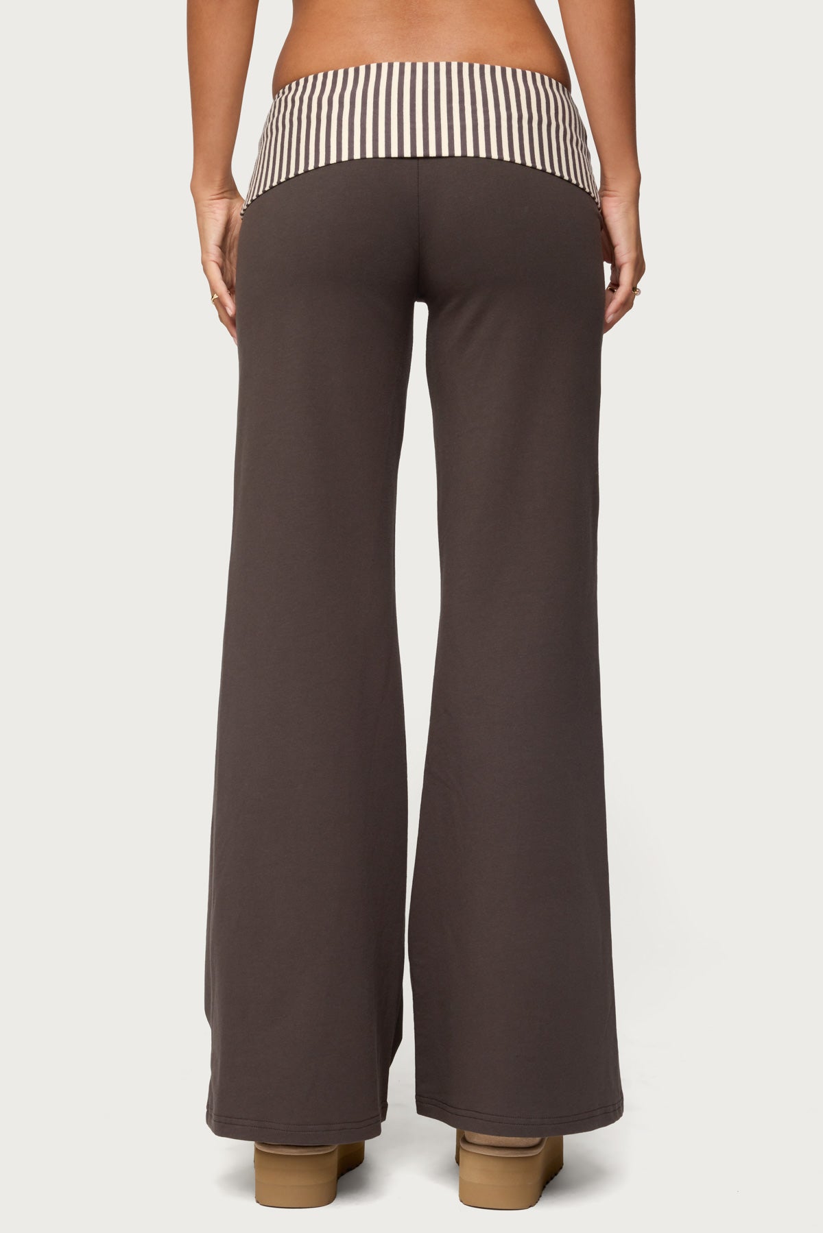Meshey Striped Fold Over Pants - Image 5
