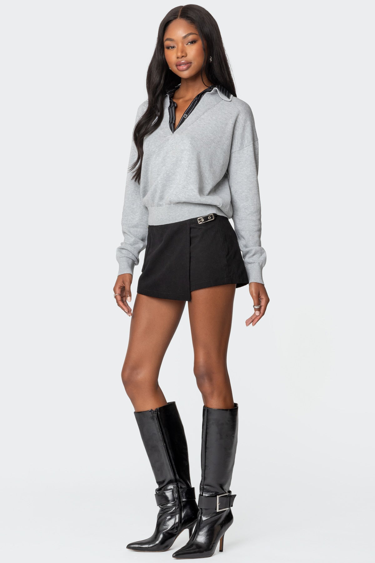 Rue Double Collared Sweater - Image 4