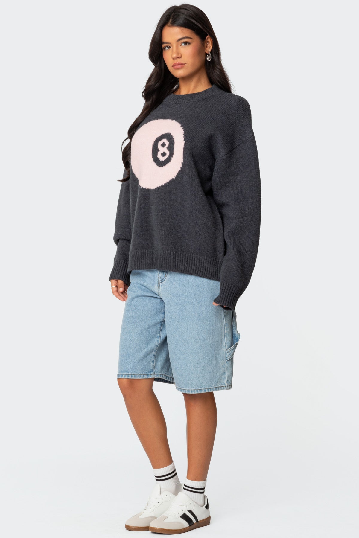 Magic 8 Oversized Chunky Knit Sweater - Image 4