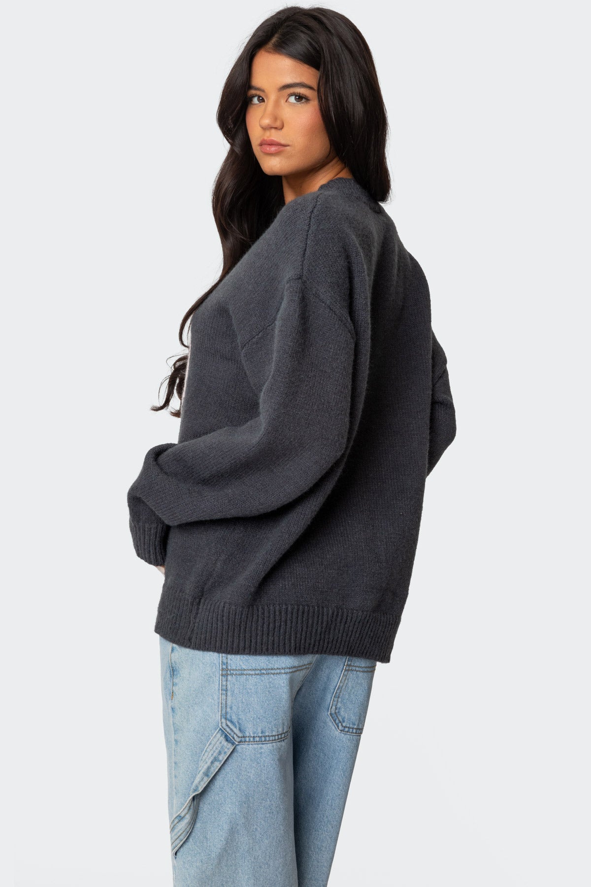 Magic 8 Oversized Chunky Knit Sweater - Image 5