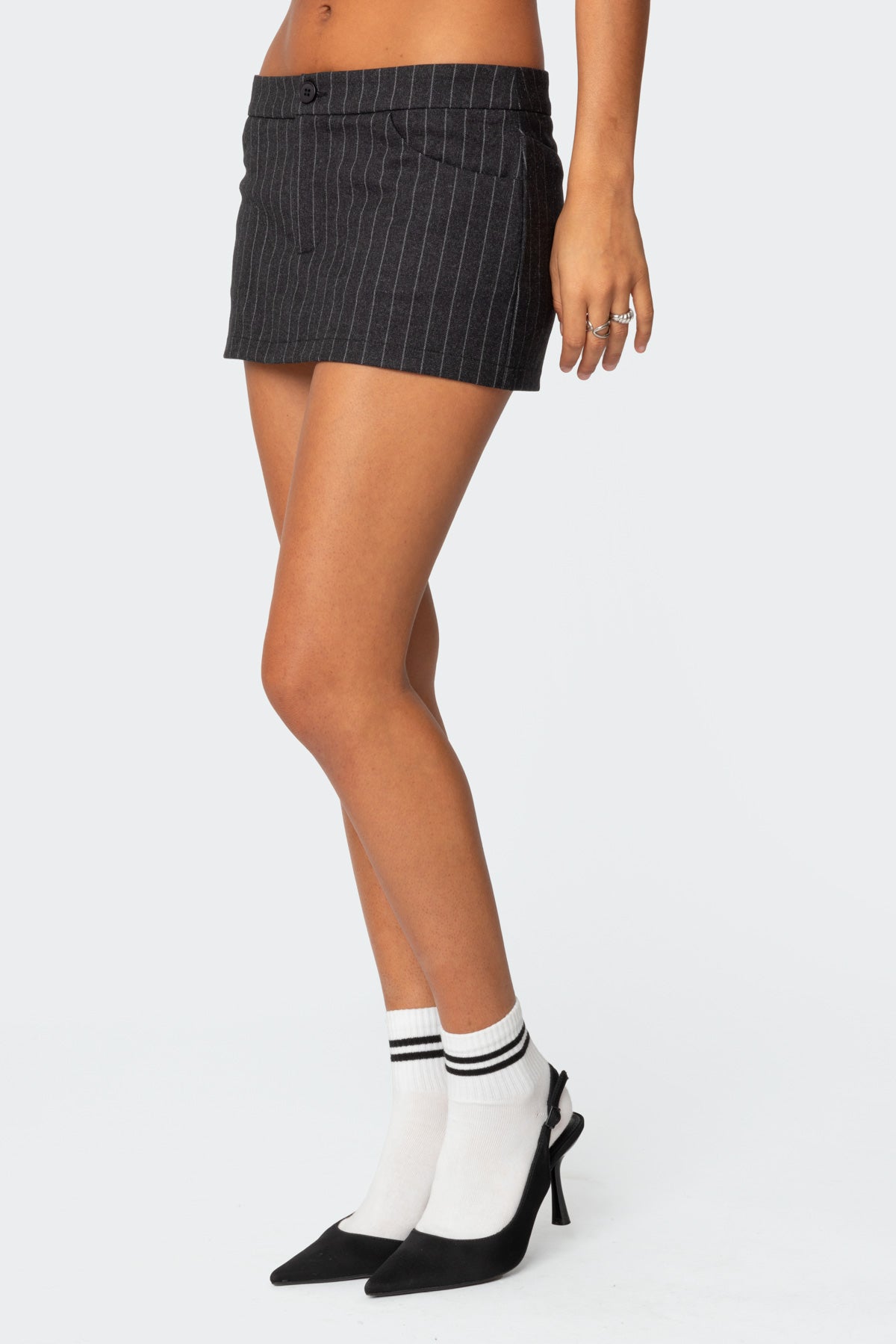 Tiffany Pinstripe Mini Skort - Image 3