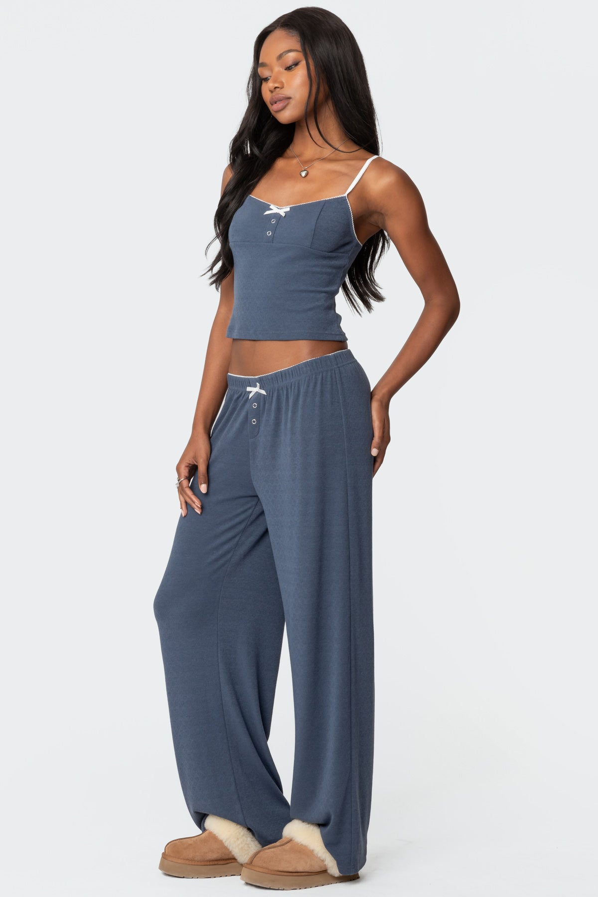 Kleo Pointelle Henley Tank Top - Image 4