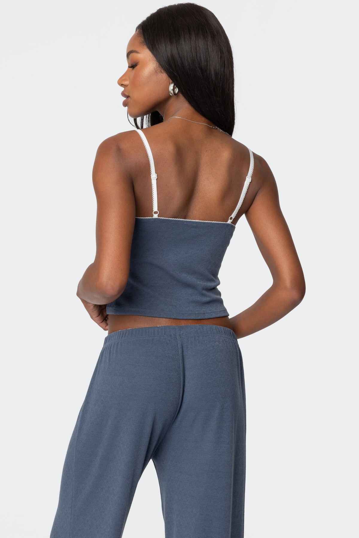 Kleo Pointelle Henley Tank Top - Image 5