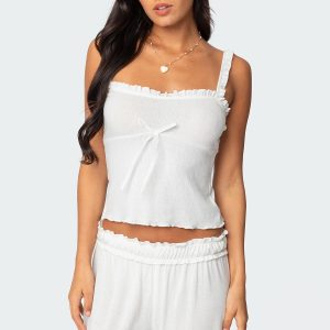 Sylvia Pointelle Tank Top