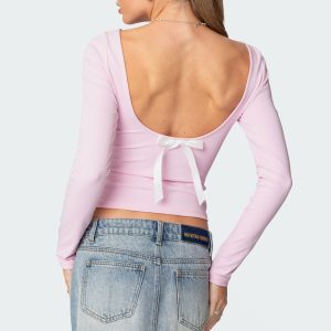 Nila Backless Boat Neck Top