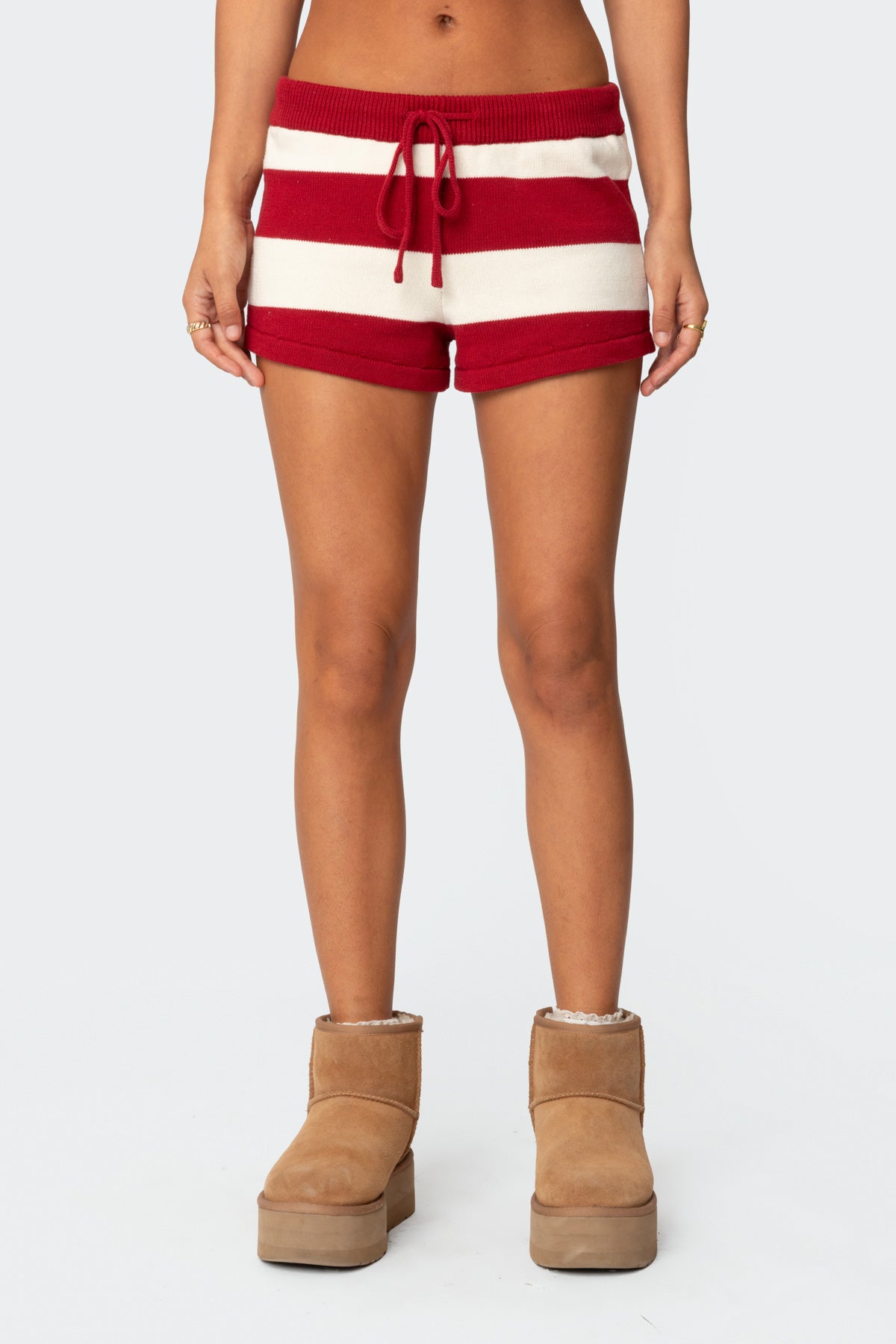Riley Striped Knit Shorts - Image 2