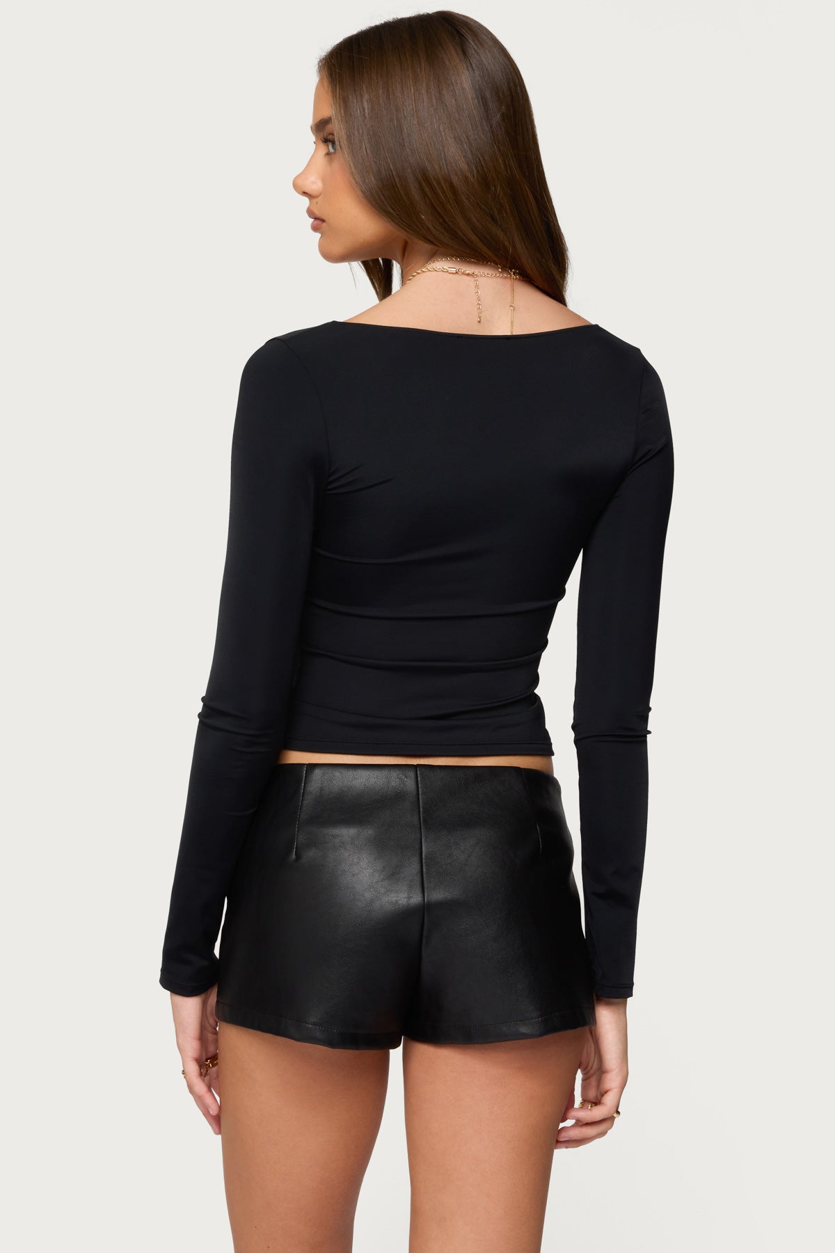 Soria Ruched Cut Out Top - Image 5