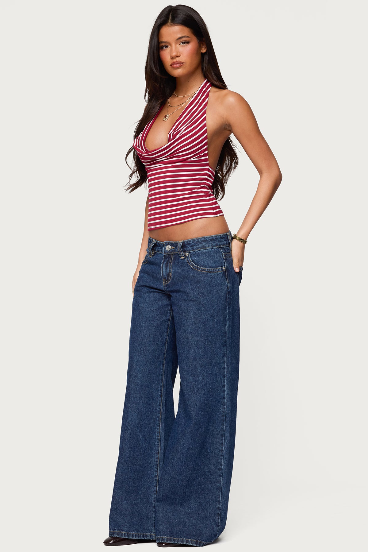Raiyne Low Rise Wide Leg Jeans - Image 4