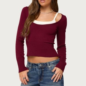 Cecile Layered Long Sleeve Top