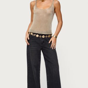 Ery Wide Leg Mid Rise Jeans