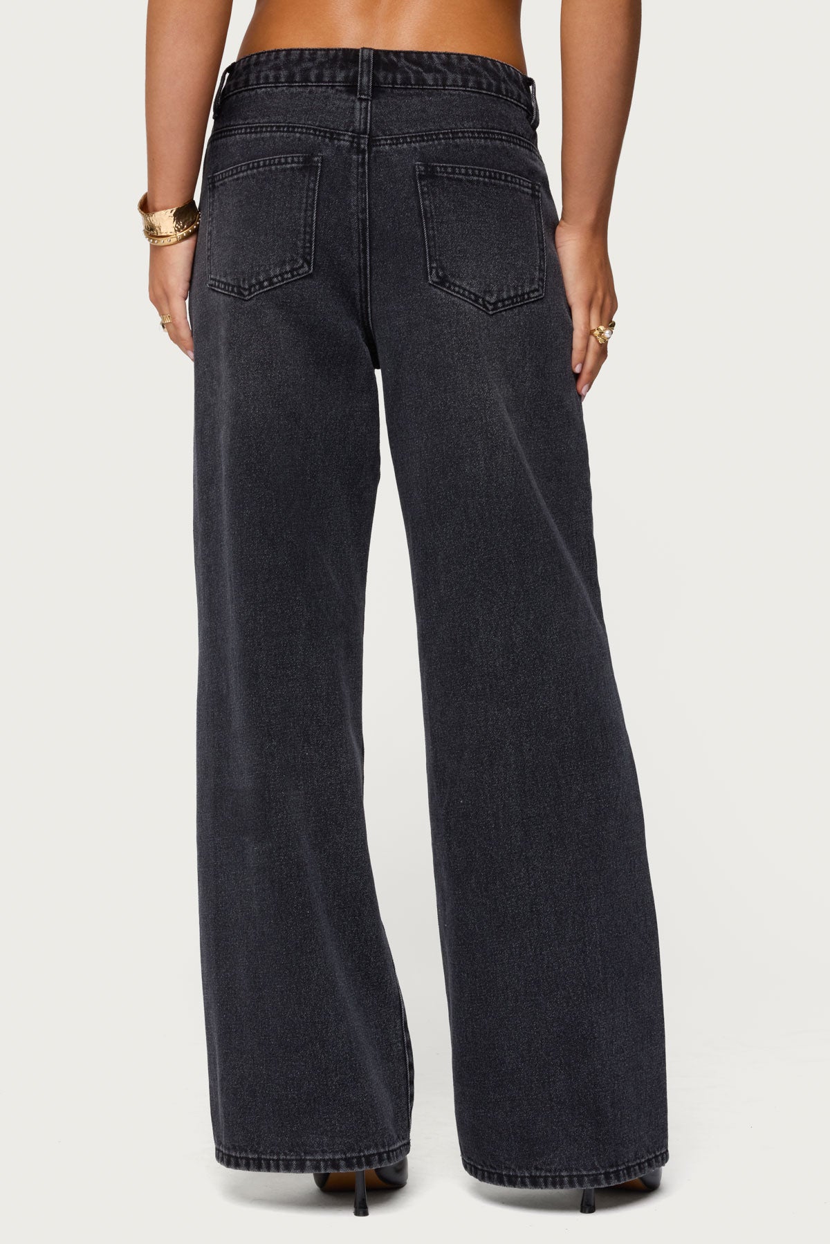 Ery Wide Leg Mid Rise Jeans - Image 5
