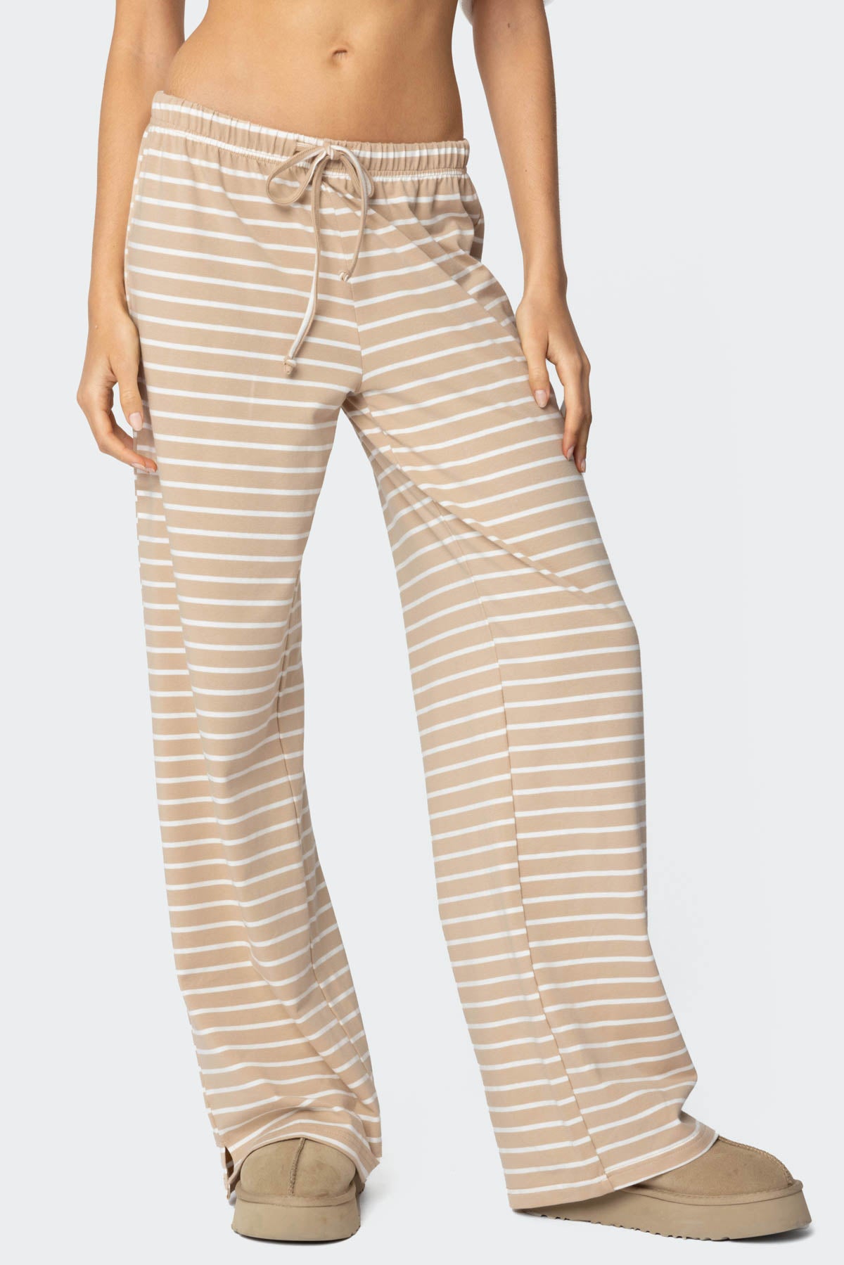 Jona Stripey Slit Pants - Image 2