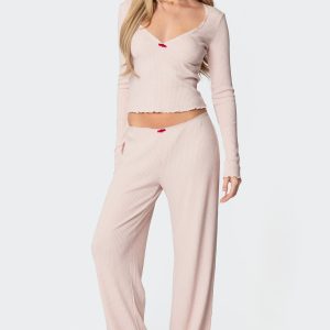 Roselle Ribbed Pants