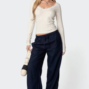 Yasmine Linen Look Pants