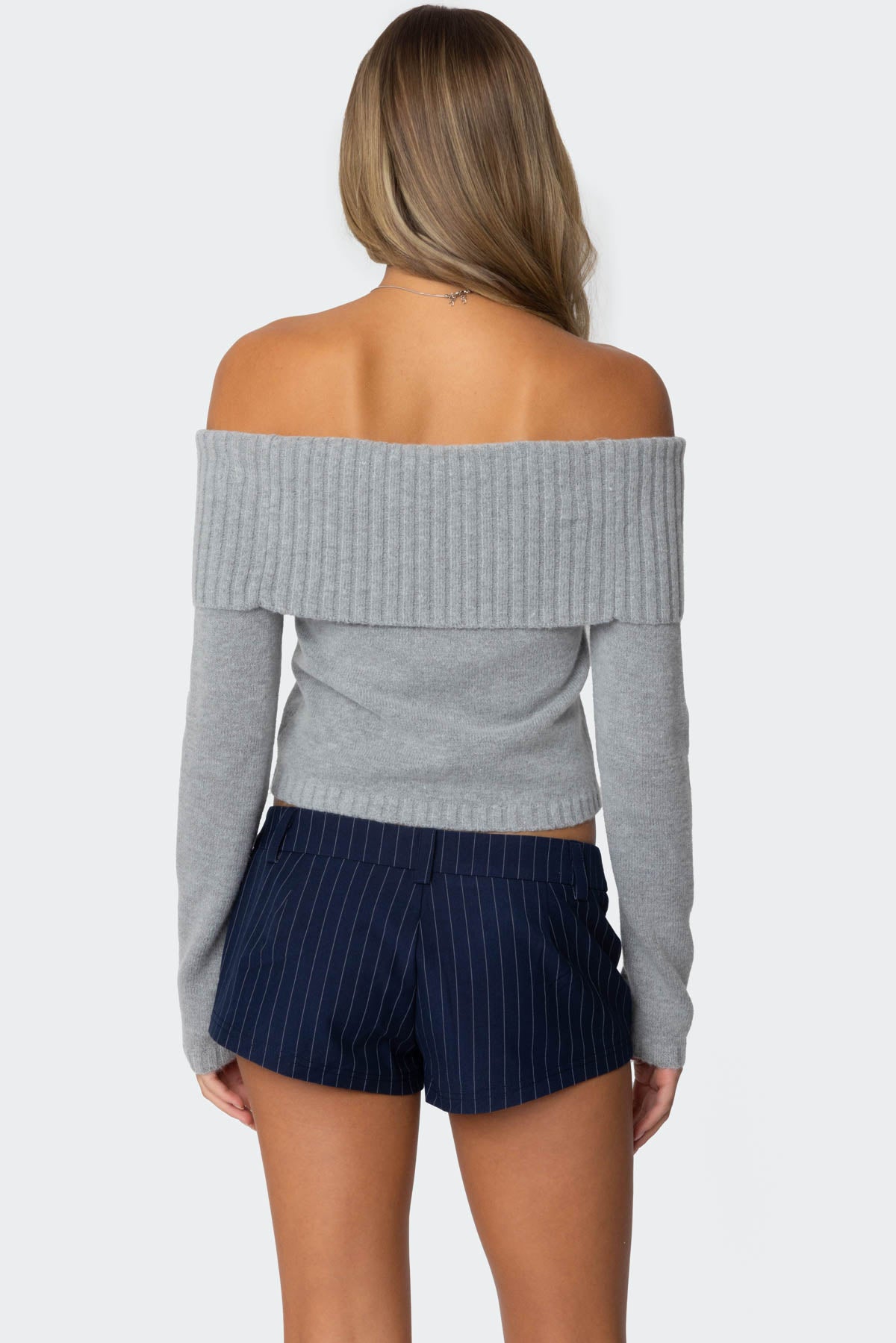 Tamara Fold Over Knit Top - Image 5
