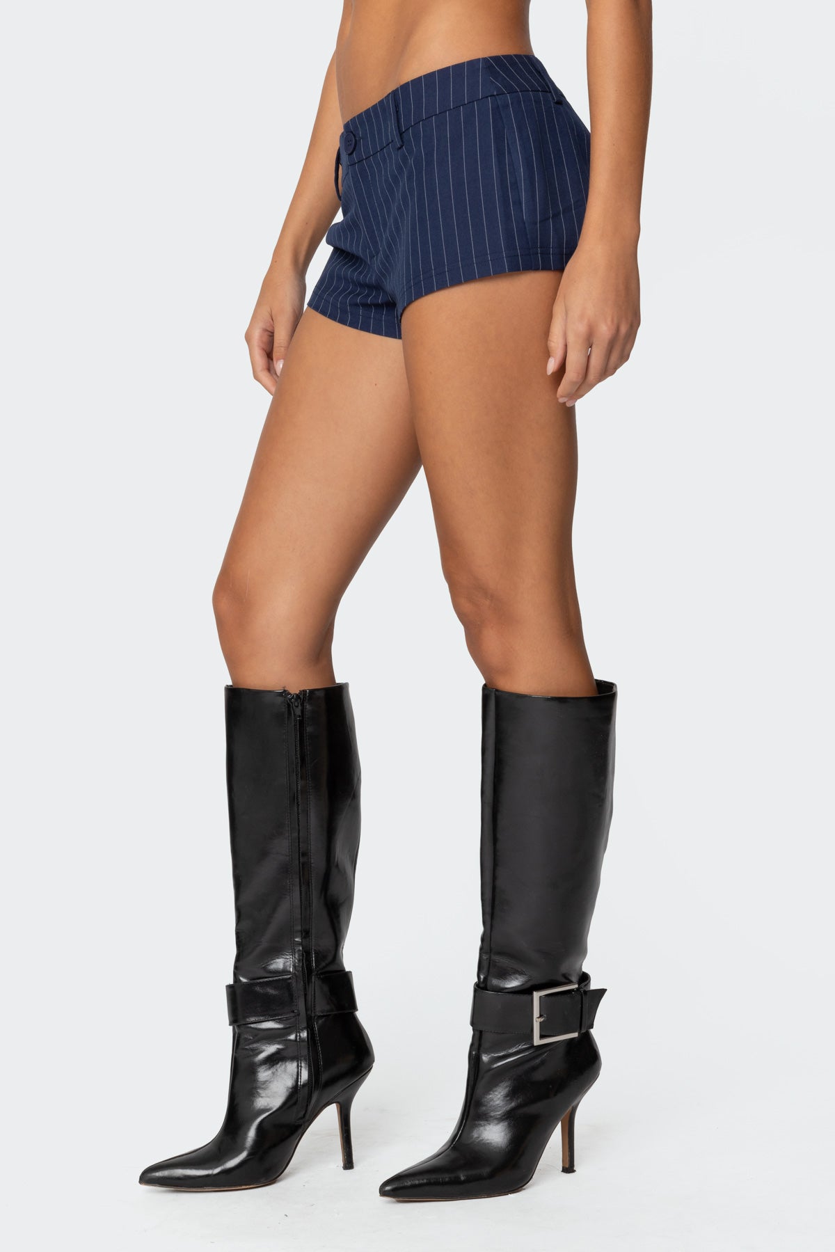 Harrison Pinstripe Micro Shorts - Image 3