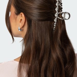 Metal Heart Claw Clip