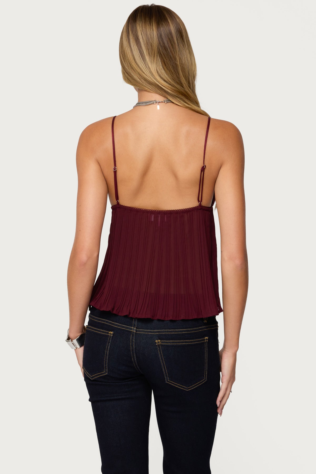 Rhian Lacey Pleated Babydoll Top - Image 5