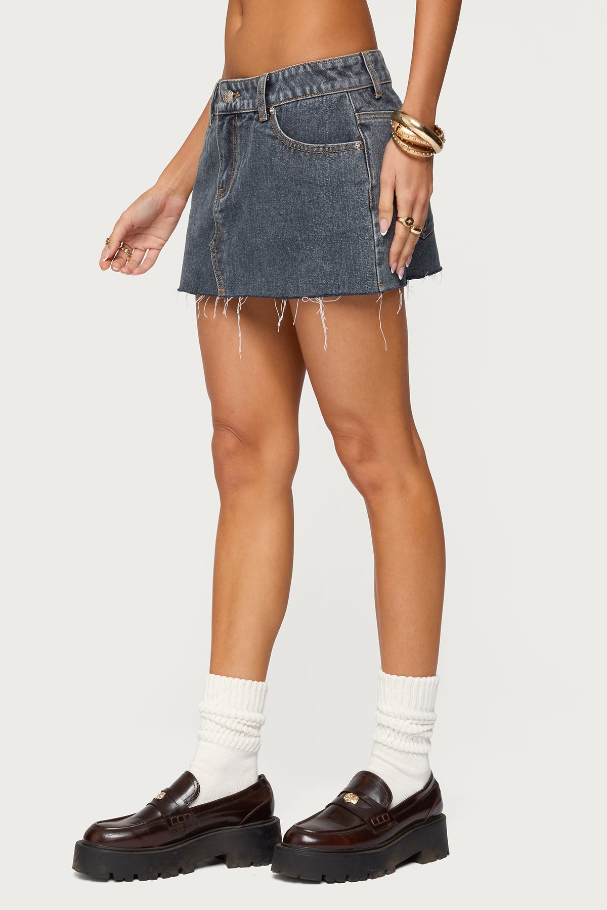Micah Denim Mini Skirt - Image 3