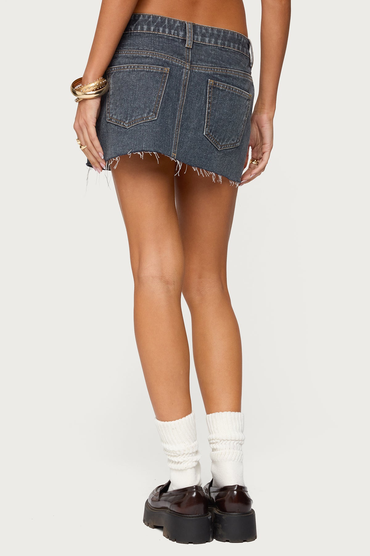 Micah Denim Mini Skirt - Image 4