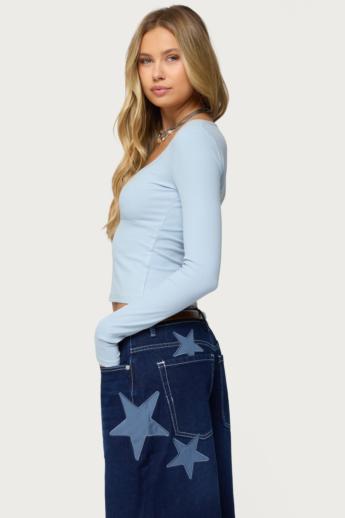 Madder Keyhole Cutout Top - Image 5