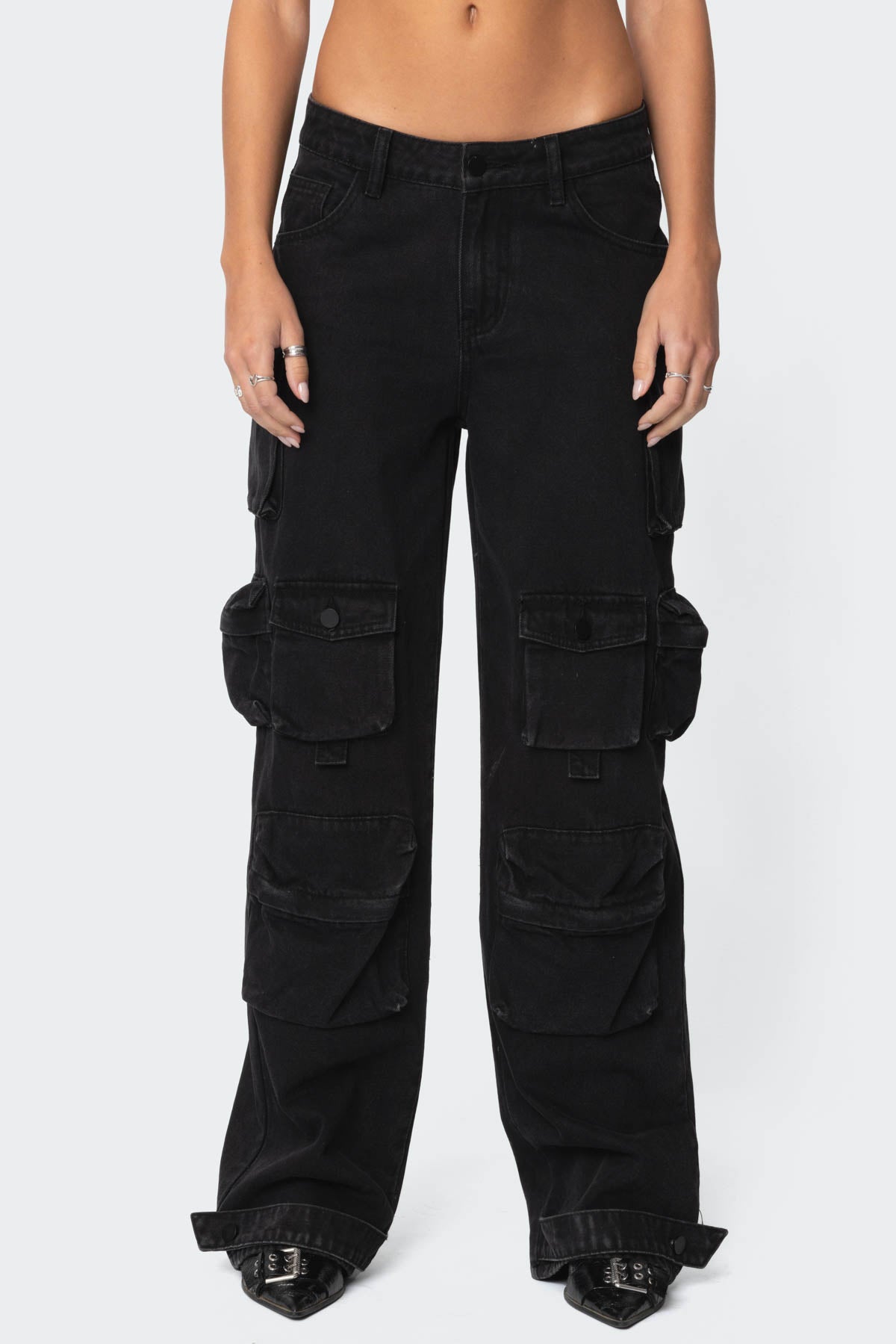 Oversized Boyfriend Cargo Jeans - Image 2