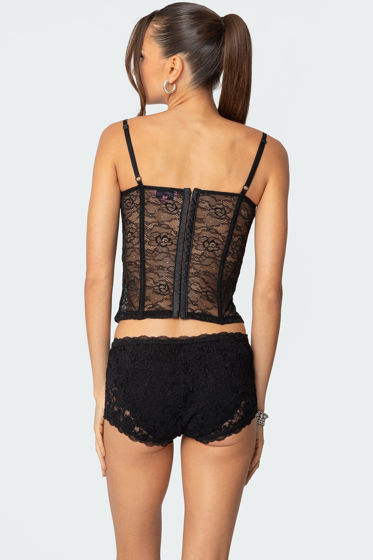 Krissy Sheer Lace Cupped Corset - Image 5
