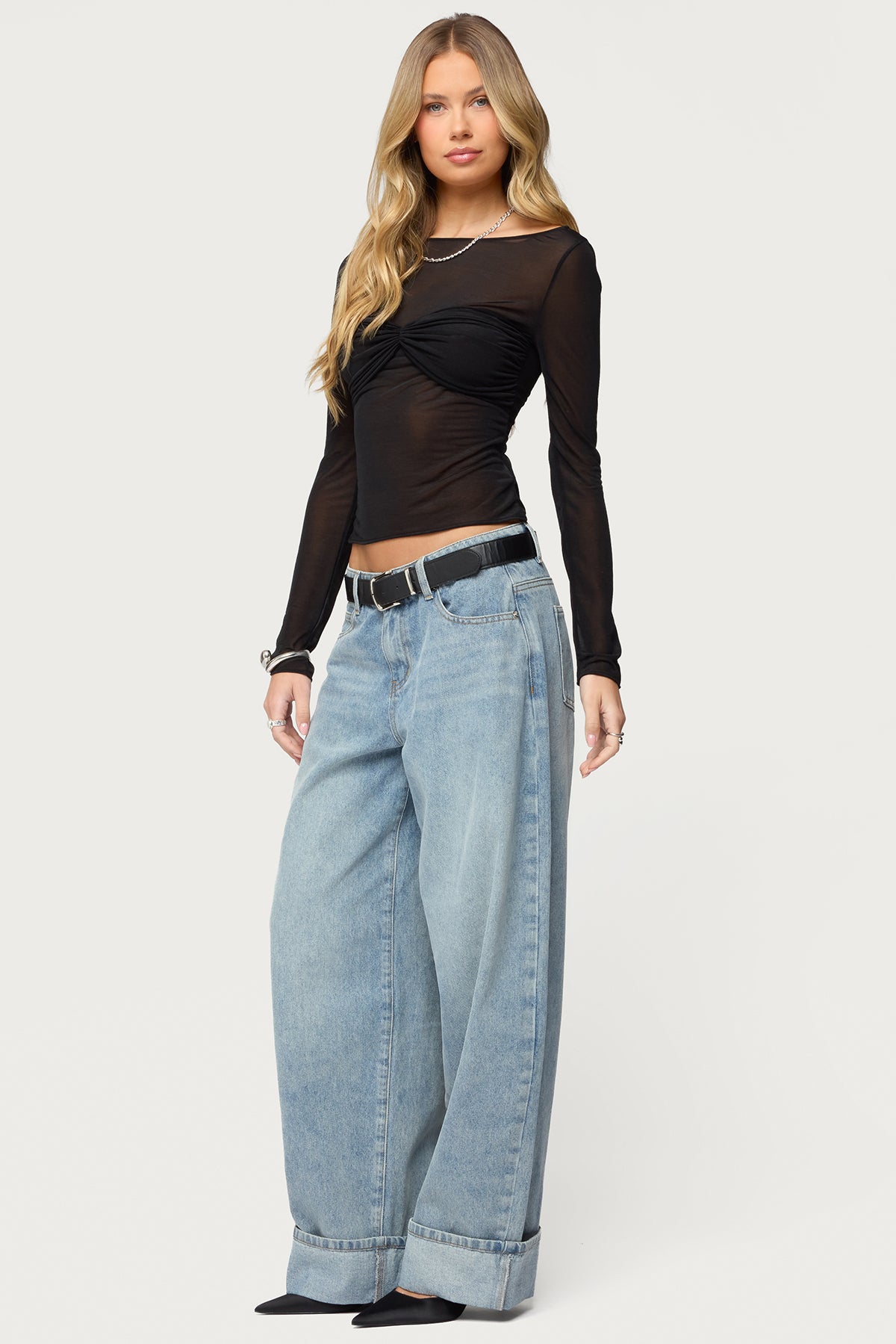 Kella Extra Oversized Low Rise Jeans - Image 4