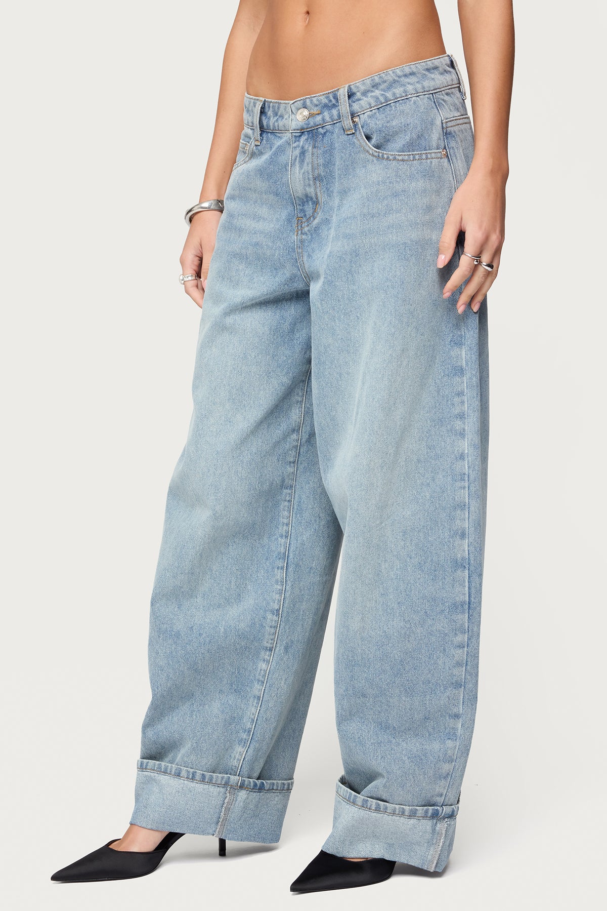 Kella Extra Oversized Low Rise Jeans - Image 3