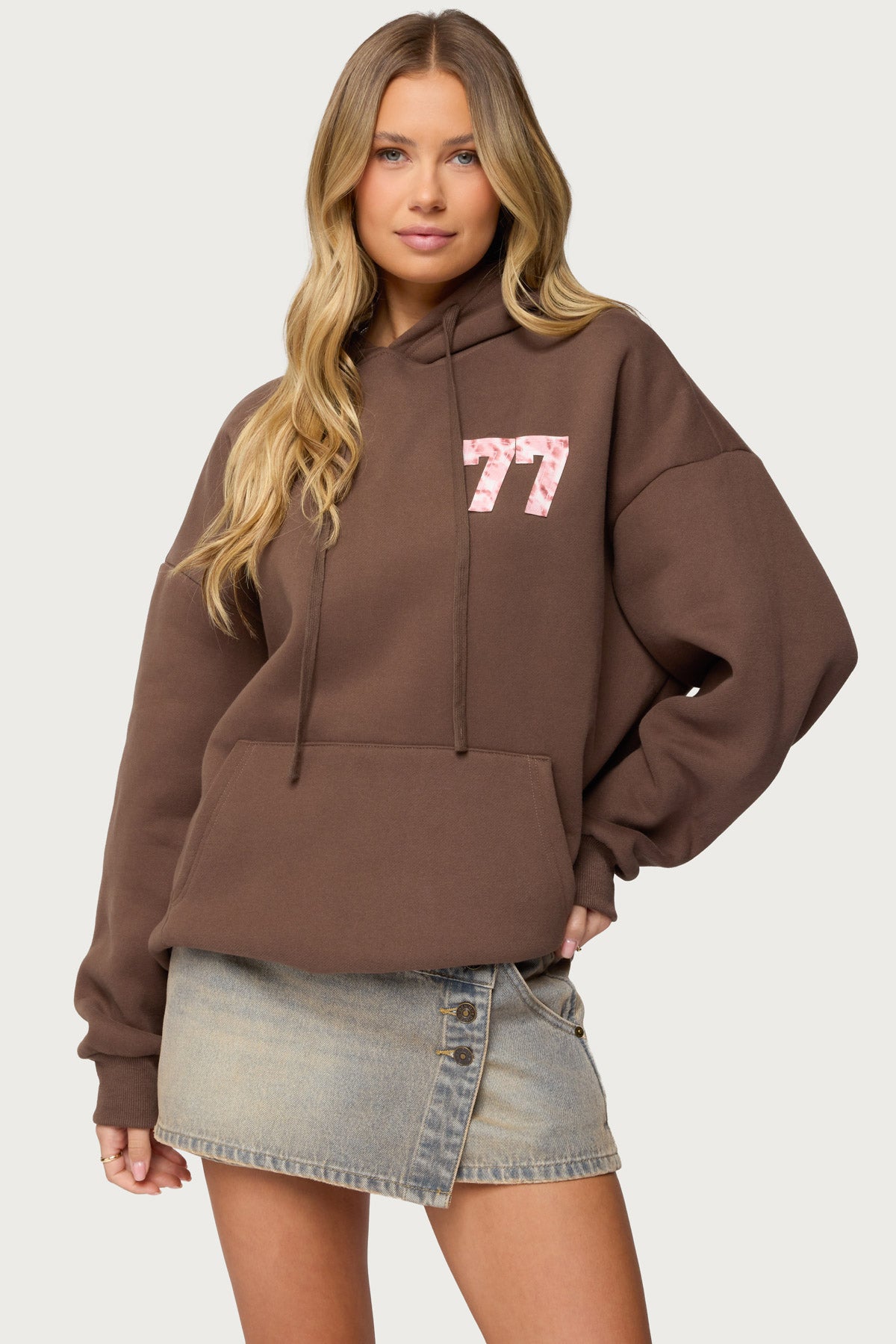 Leopard 77 Oversized Hoodie - Image 3