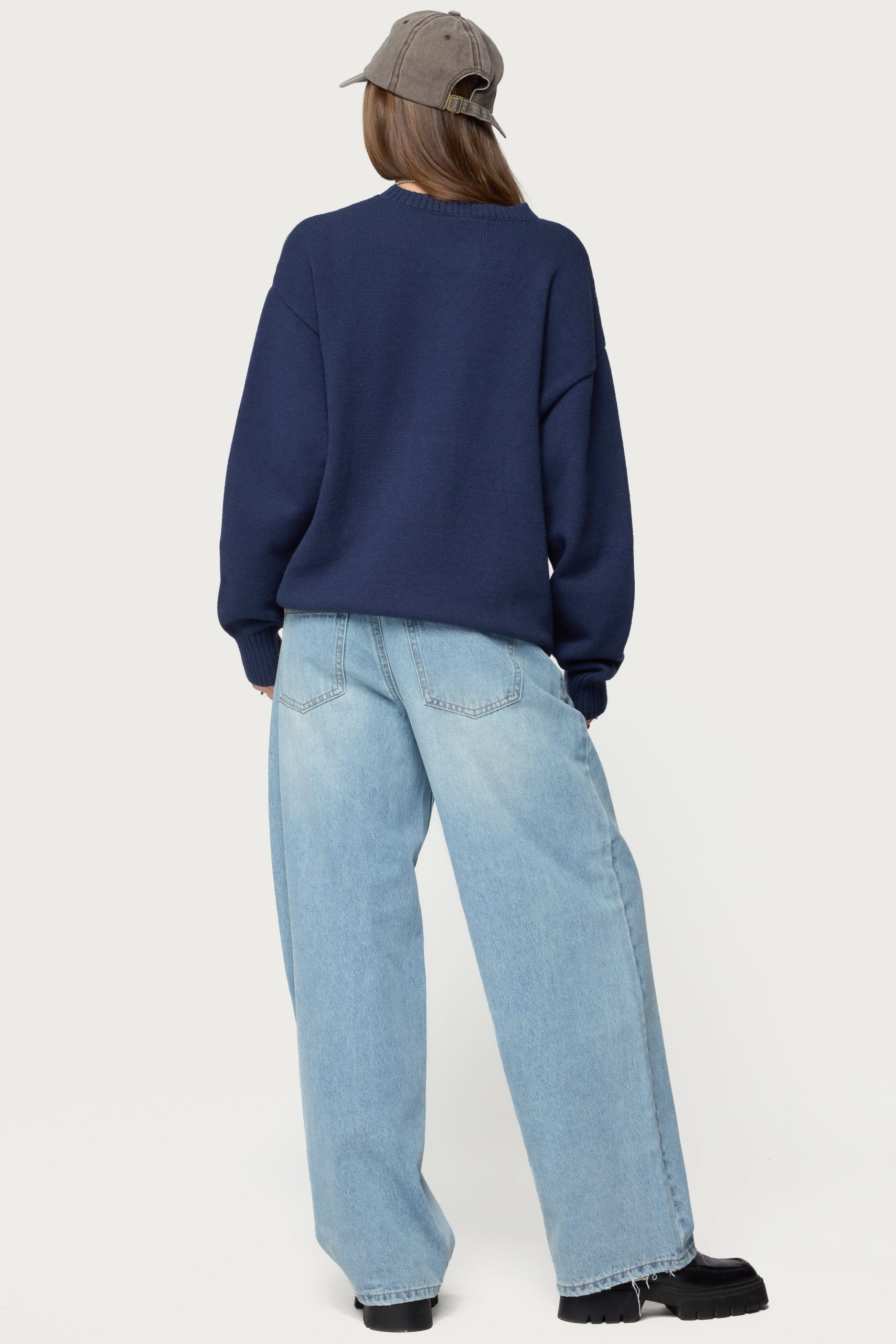 Priscila Oversized Crewneck Sweater - Image 5