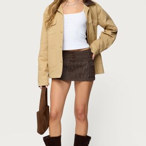 Lorna Pinstripe Mini Skort