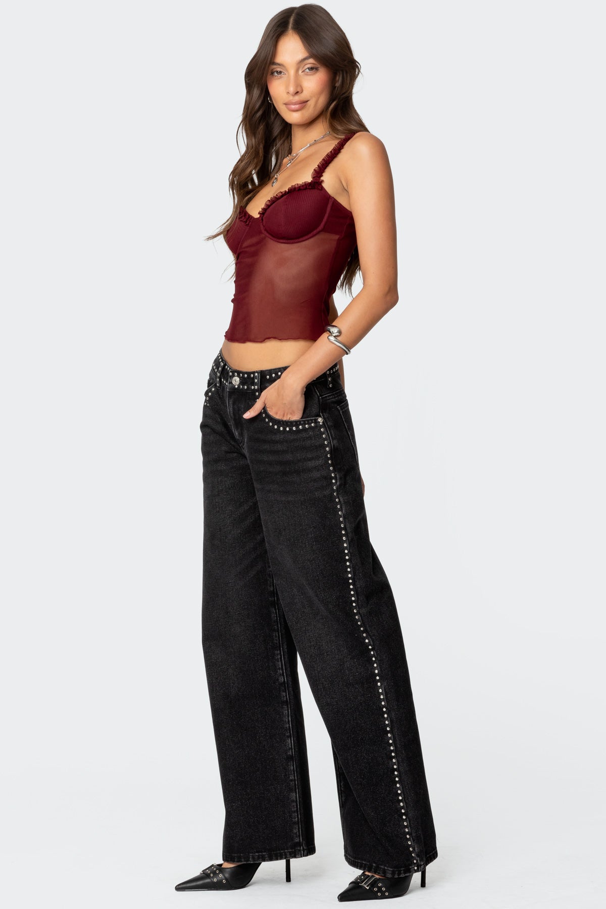 Mercy Sheer Mesh Bra Top - Image 4