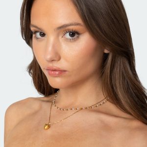Heart & Pearl Layered Necklace