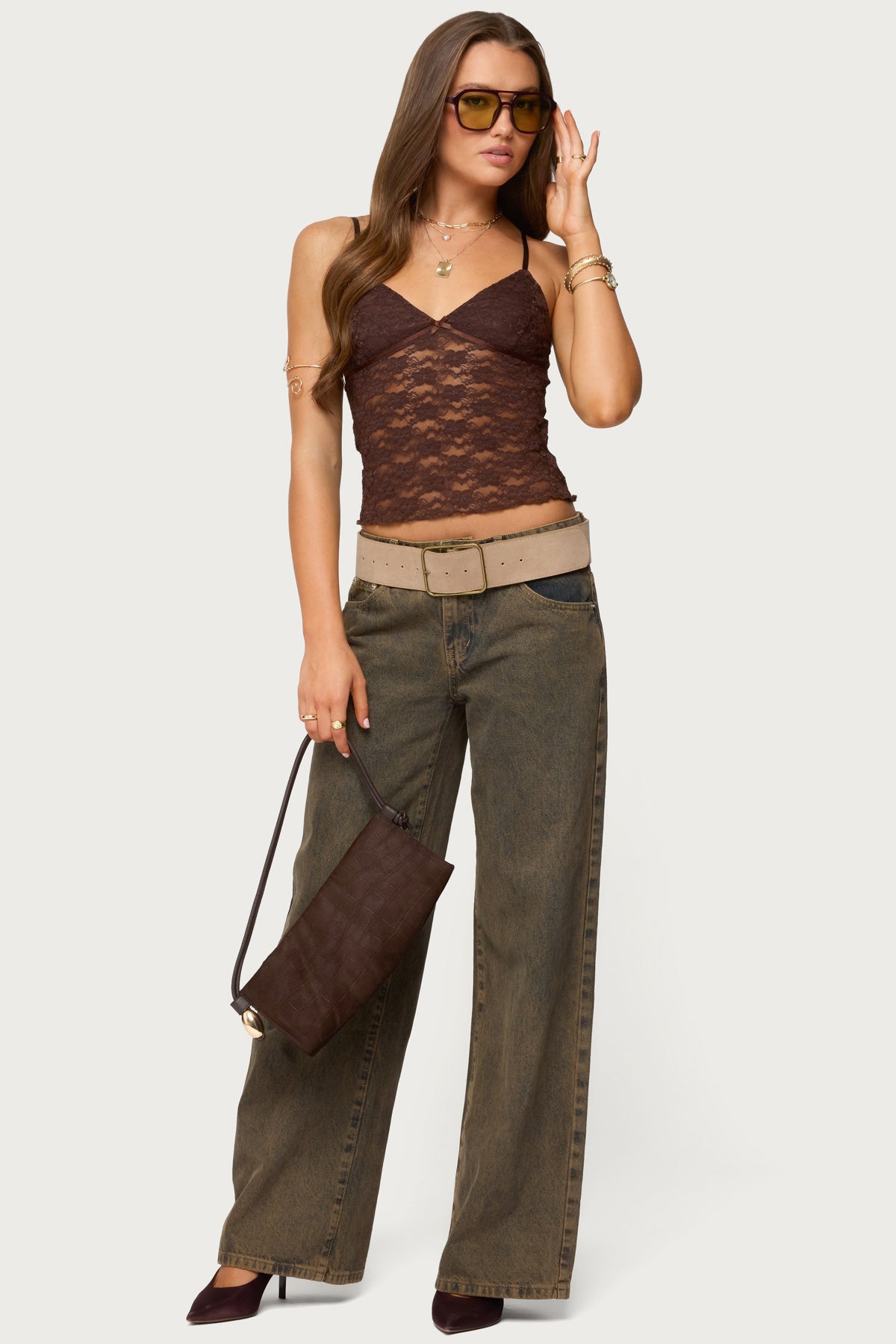 Eira Sheer Lace Tank Top - Image 2