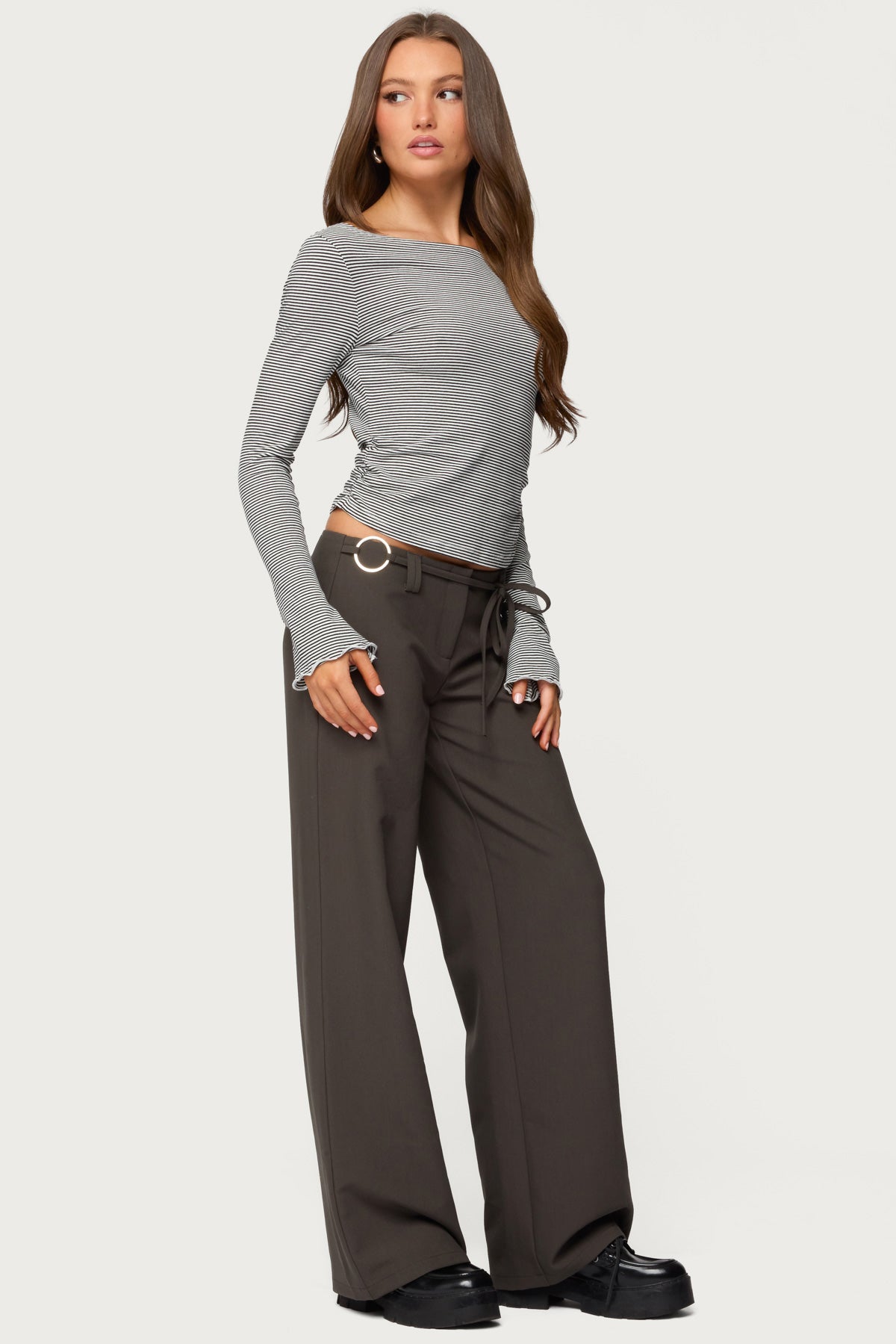 Leyna Striped Off Shoulder Top - Image 3