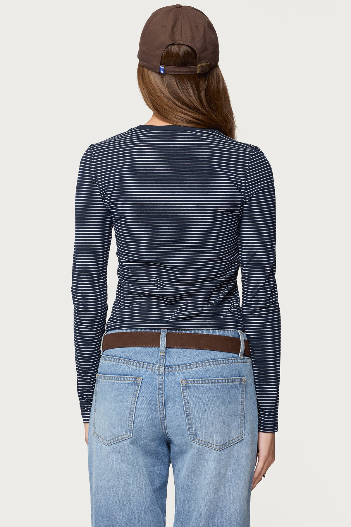 Brianna Striped Long Sleeve T Shirt - Image 5
