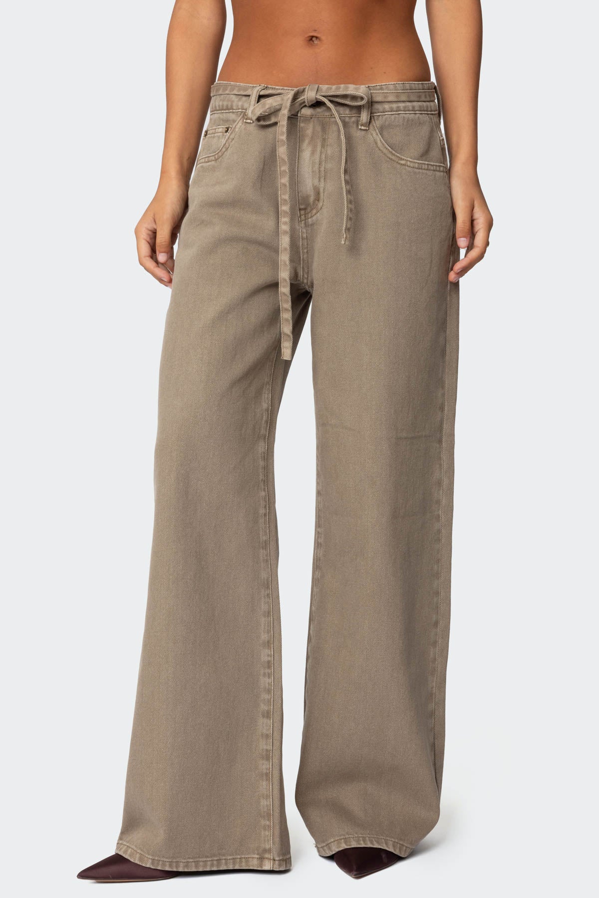 Hudson Oversized Tie Belt Jeans - Image 2